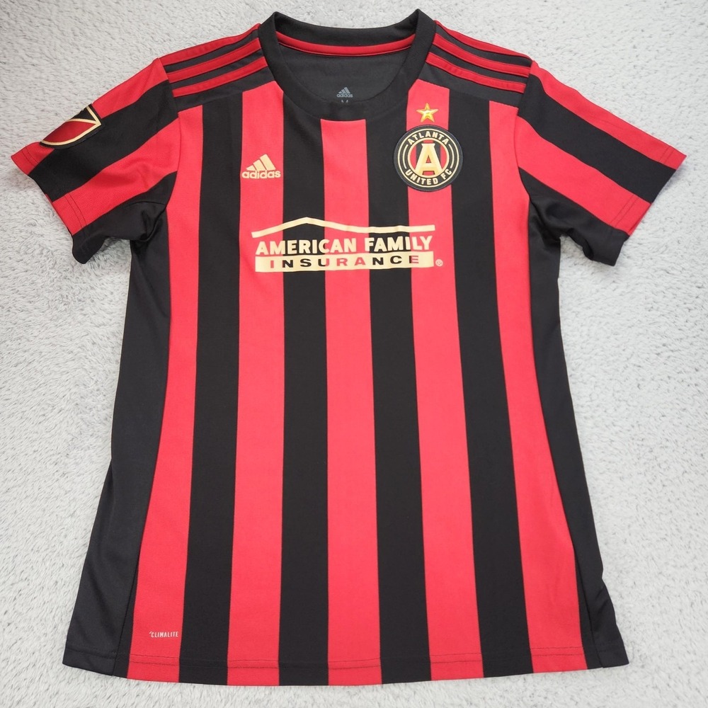 Atlanta United FC Jersey Womens Medium Red Black MLS Soccer Adidas JosefMartinez